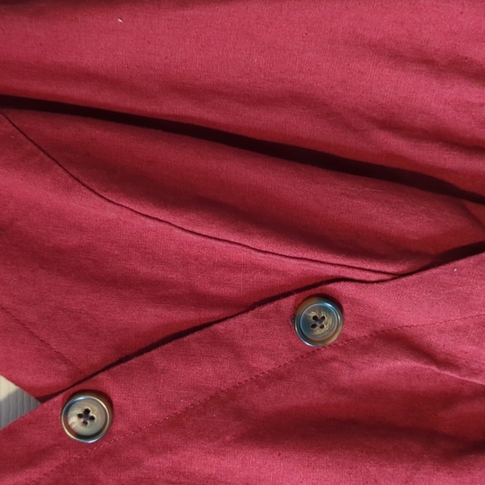 Maurices Linen Button Up Dress Size M - Picture 2 of 6